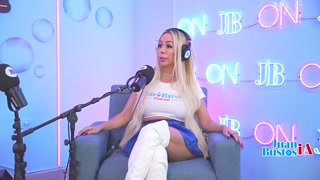 Busty exotic MILF goes wild with a vibrator and has multiple orgasms live!