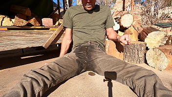 Pissing my pants while cutting firewood