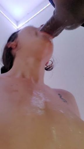 PISS IN MY LITTLE MOUTH! I got so horny and gave him a blowjob - Part 1