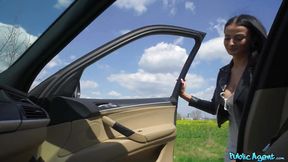 Czech Hitchhiker's Big Tits Get Her a BJ & Hardcore