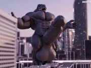 Dino Muscle Hyper Macro Growth Animation