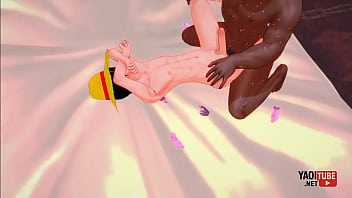 Honey Heat: Luffy&#039_s Giant Encounter - One Piece Yaoi