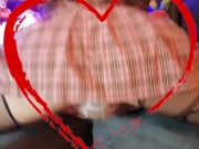 TikTok femboy shakes and bounces his ass for you, daddy edition