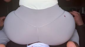 Smothered & rant in leggings facesitting & foot smother in leggings female domination