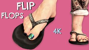 Flip Flops Shoe Play in 4K