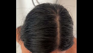 My friend'_s husband got in the shower with me and I gave him the best blowjob of his life