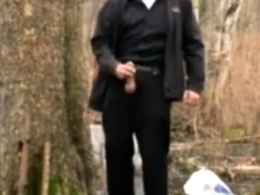 daddy alone outside