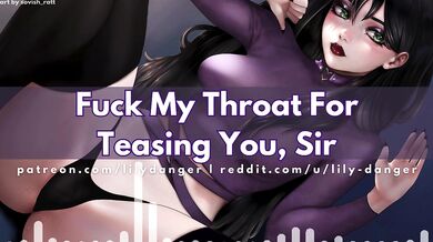 Fuck My Throat For Teasing You, Sir | Facefuck ASMR | Blowjob