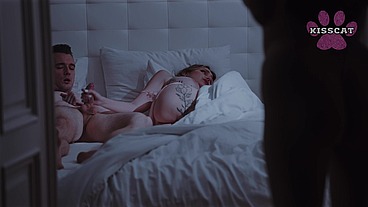 Step Mom Catches Us in Her Bed! Then Puts Step Daughter on Top - Kisscat & Amber Bloom