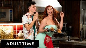 MILF goes wild for stepson&#x2019;s best friend's pathetic cock&#x1F32D;, her 50-year-old thirst finally quenched