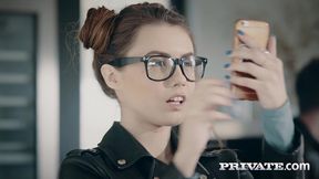 elle rose, tattooed cock addict fucks hard anal sex