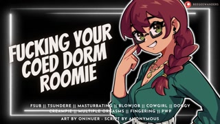 Fuck Your Horny Roomie So She Can Focus on Her Exam [Bratty Slut] | Audio Roleplay