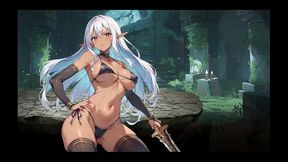 lythia sigil of lust [ hard hentai game ] ep.2 tanned elf heroine turn into succubus slut !