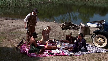 Bobbi Starr, Dylan Ryder, Julia Ann And Natasha Marley Outdoor Orgy