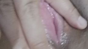 Cummin by my hand closer view using new toy