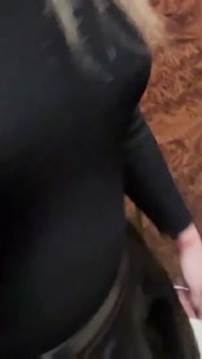 In the ELEVATOR I get approached and fucked by a stranger!