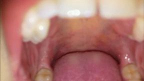 Uvula, breath, teeth, tongue: a dip in my mouth