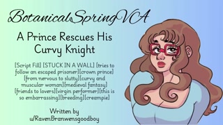 [F4M] A Prince Rescues His Curvy Knight [Audio Porn]