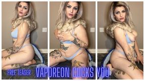 Vaporeon Teases and Cucks You Pokemon Cosplay Solo Roleplay