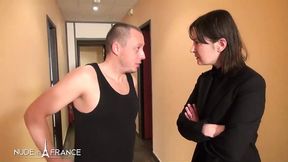 Office Whore: Tight Brunette Gets Fucked Hard