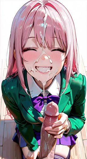 handjob, Petite university egirl,tattoos, pink, video created by AI