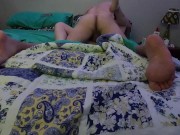 Sharing the bed with stepsister leads to creampie. Full Video!