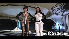 Sexy 3D Cartoon Babes Get Fucked Hard On A Spaceship