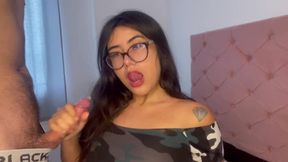 It's a sloppy encounter as I deep throat his eager cock&#x1F32D;