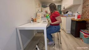 Shameless farting while eating