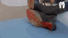 Inflatables under High Heel Boots 4