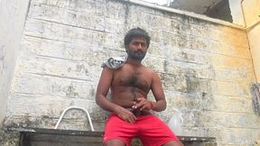 Xhard - Young Big Stepdaddy Outdoor Bathroom
