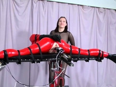 Fetish princesses in latex using bdsm toys