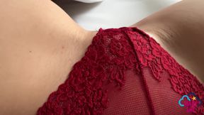 POV: Wet Panties to the Side and Fingering My Insatiable Pussy