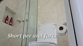 Short pee and fart