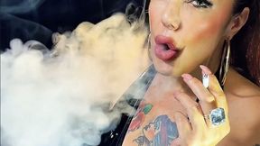 Creamy smoke in PVC Vinyl - Dunhill White 100