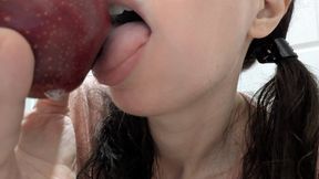 18-year-old Jenna Apple JOI Balls licking spit saliva lips tongue Cum Countdown