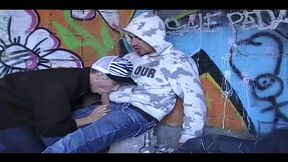 77 twink fucked outdoor by sexy homeless