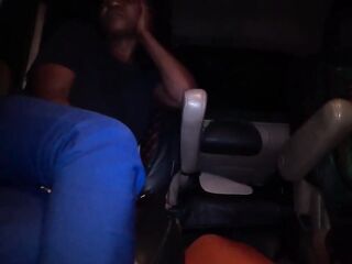 I pick up a hawt ebony angel on the way home. I screw her in the car and bed