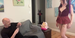 Stepdad Punishes Stepdaughter for Using Dildo She Gets a Creampie