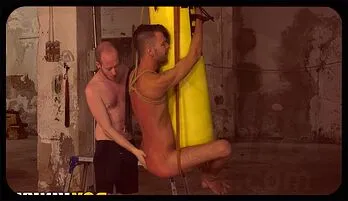 Twink Submissive Dante Lucas Bound & Barebacked by Dominant Sean Taylor