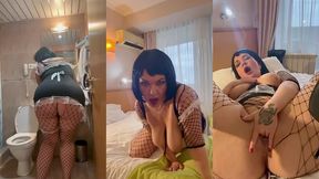 milf maid decided to do the cleaning in her anal and pussy holes