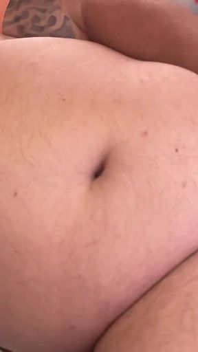 Handsome Football Chub Bear Coach Comes Home and Has a Huge Orgasm After He Pisses All Over Himself