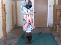 Femdom fetish mistresses fuck bdsm loser with strapon