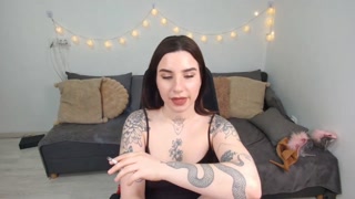 Sexy Smoking Tattooed Alternative Hottie