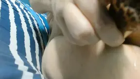 Busty BBW Bella plays with her big ass and anal