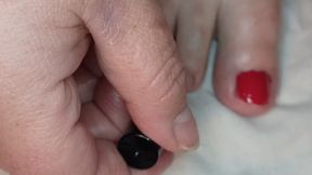 Painting the toe red
