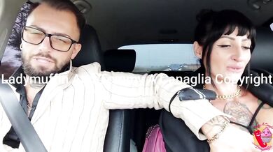 Car sex with a sensual woman who teases and moans
