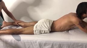 twink gets ruined in a gushing massage blowjob