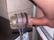 Daddy is Dirty Talking and Moaning while Pounding his Fleshlight until Intense Orgasm - fap2it