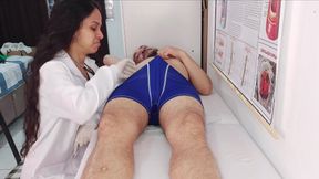 NURSE observes PATIENT&#039;S erection